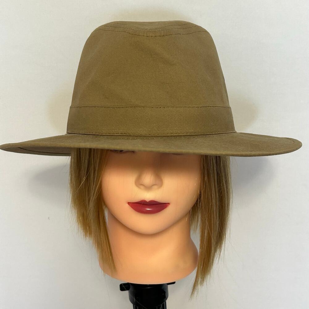 National Geographic Khaki Safari Hat Wide Brim Cotton Outdoor Hiking Fedora M